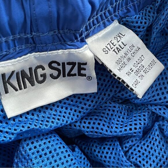 King Size Big & Tall Island™ Classic Swim Trunks In Blue Size 2XLT New With Tags - Picture 8 of 10